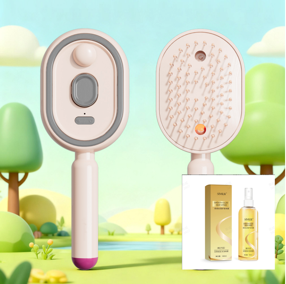 🧴Elektrische Sprüh- und Massage-Haarbürste💆♀️✨