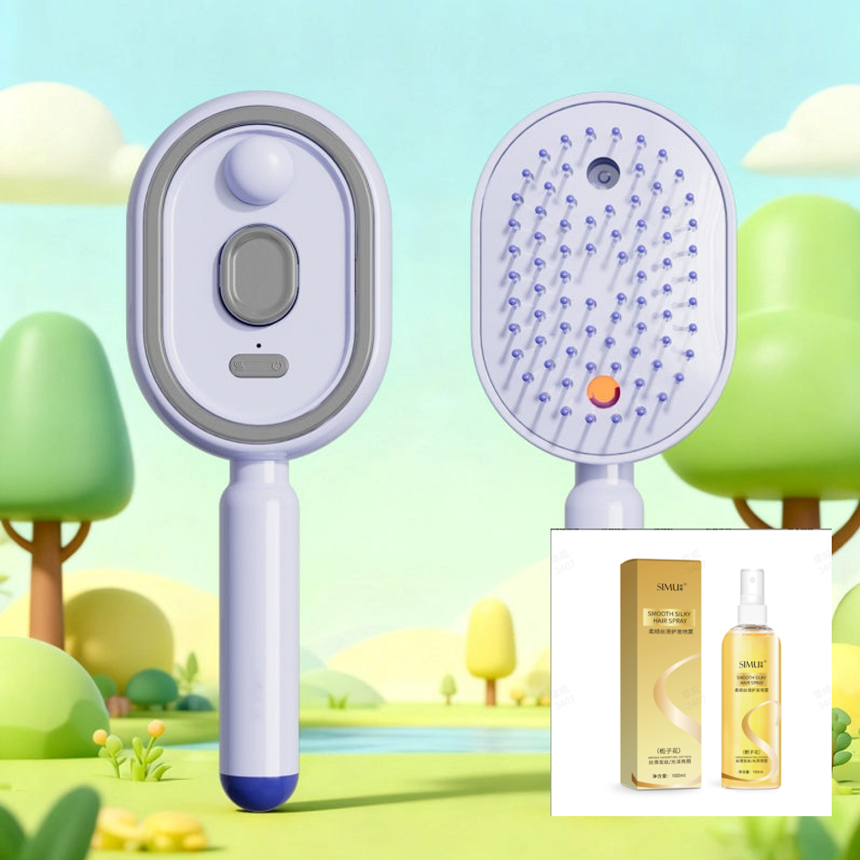 🧴Elektrische Sprüh- und Massage-Haarbürste💆♀️✨