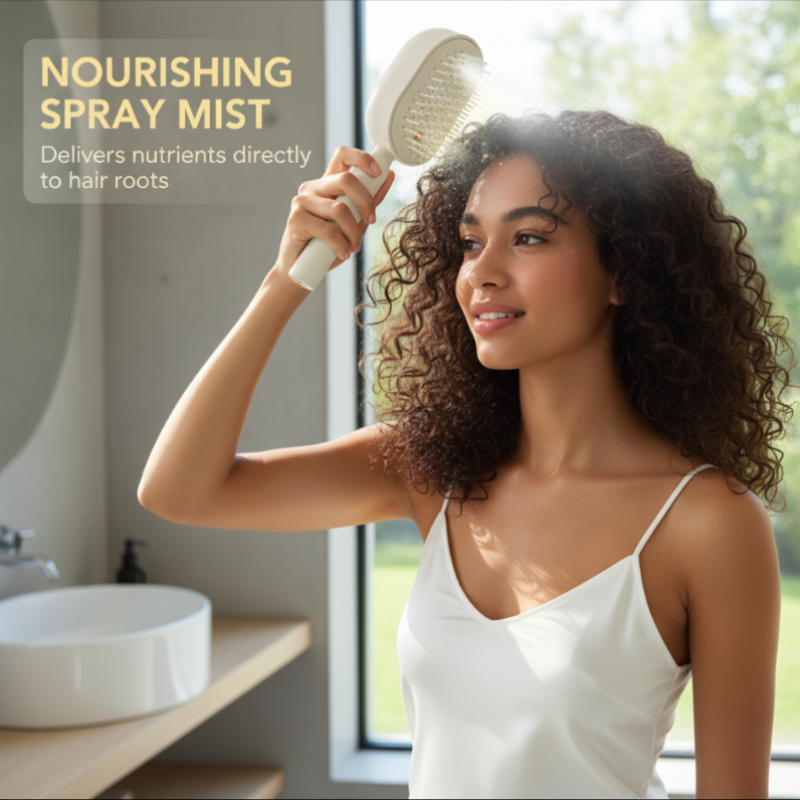 🧴Elektrische Sprüh- und Massage-Haarbürste💆♀️✨